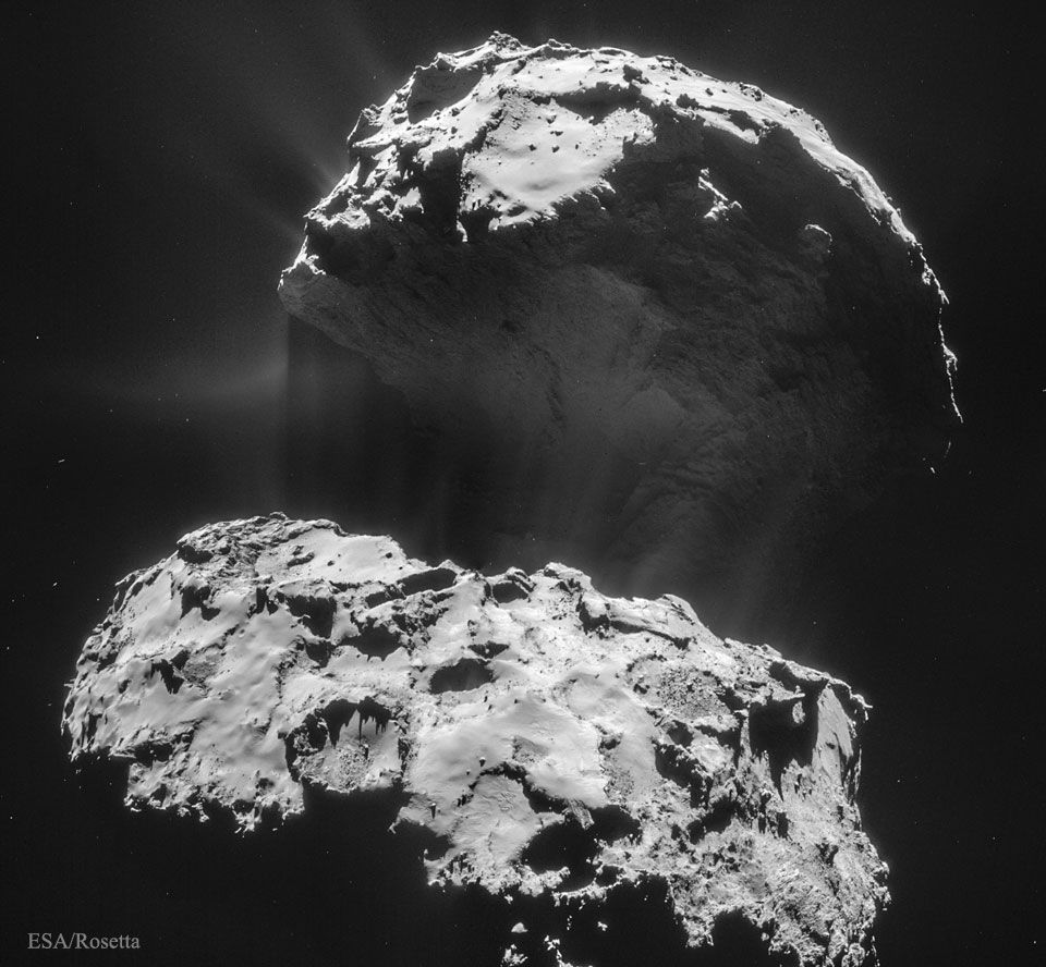 Comet 67P par la sonde Rosetta
