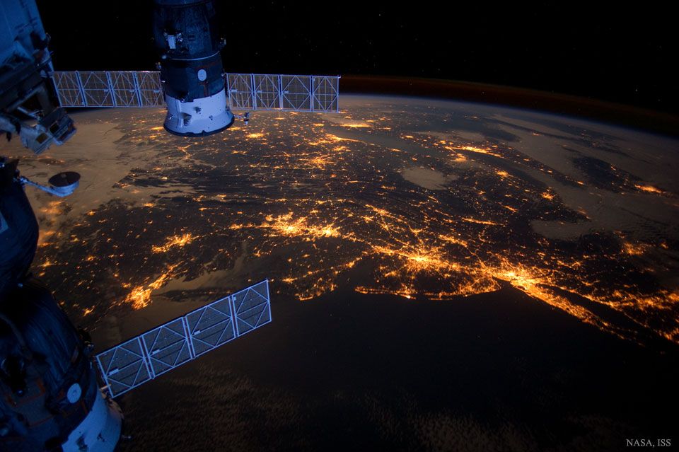 La megapole americaine depuis l'espace