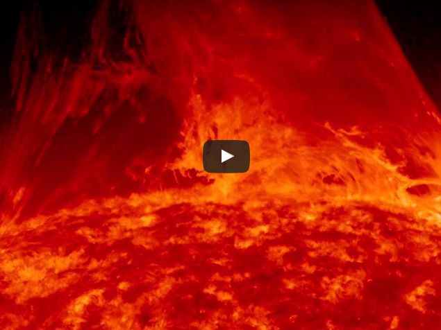 A Solar Prominence Eruption from SDO