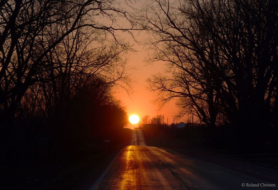 Coucher de soleil de l'Equinoxe