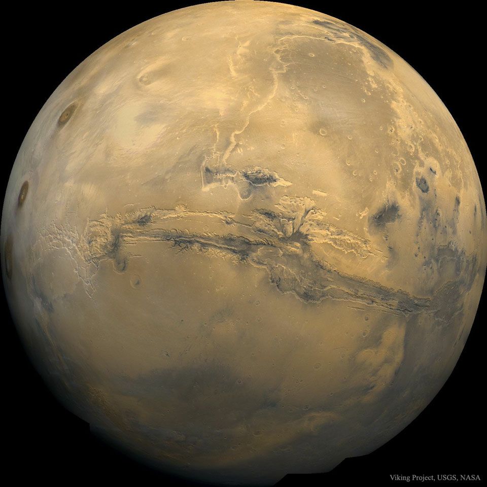 Valles Marineris - Le grand canyon de Mars