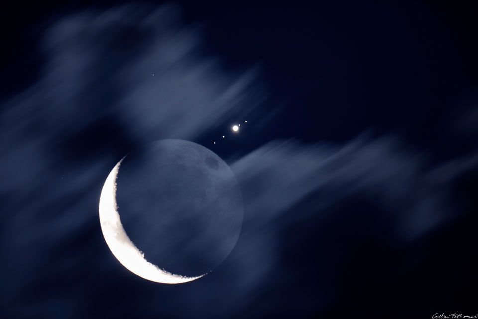 Moon Meets Jupiter