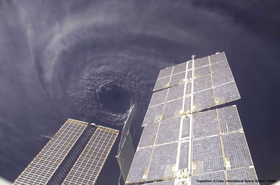 Ouragan Ivan depuis l'ISS