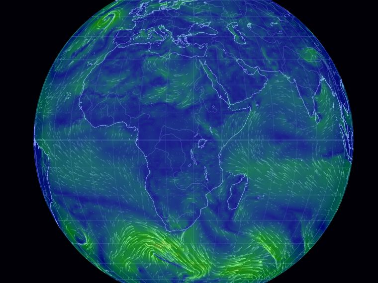 Les vents sur Terre