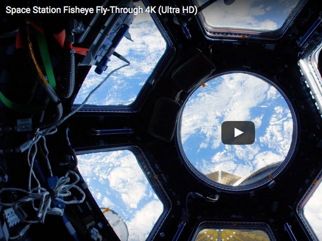 ISS Fisheye Fly-Through