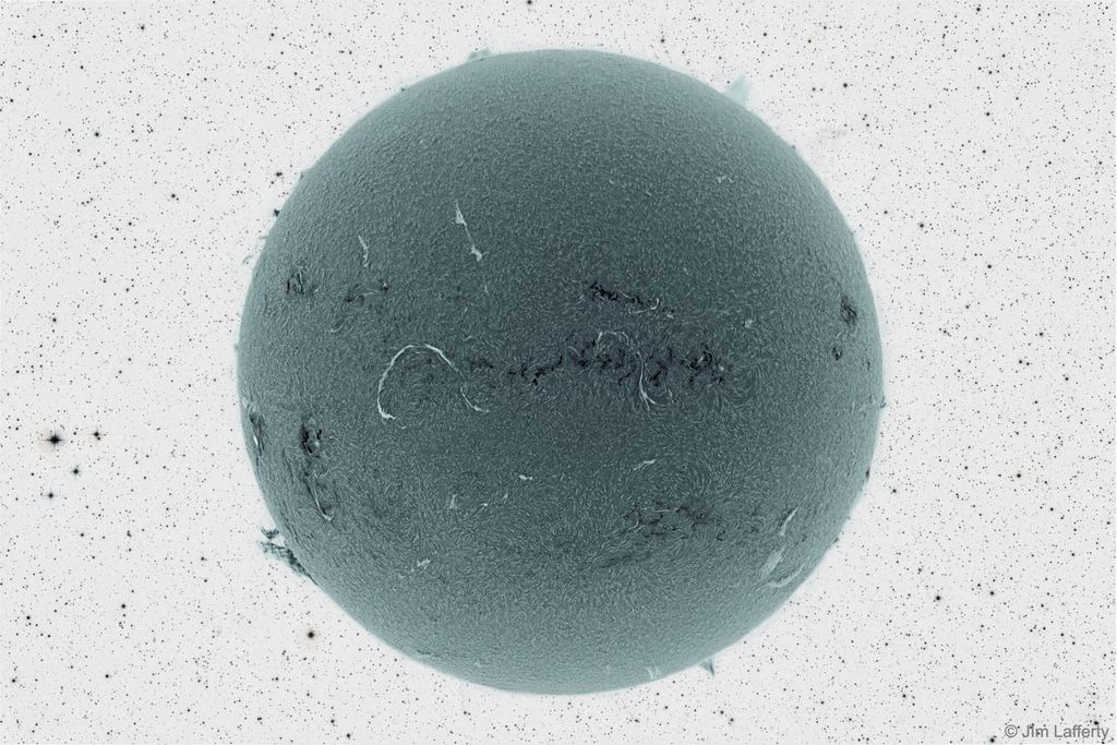 Black Sun and Inverted Starfield