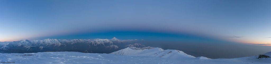 Earth Shadow over Damavand