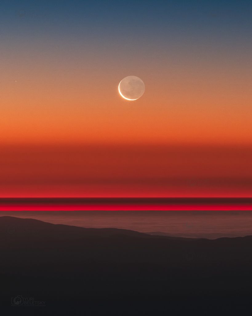 Old Moon in the New Moon's Arms