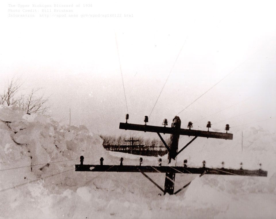 Le Grand Blizzard du Haut Michigan de 1938