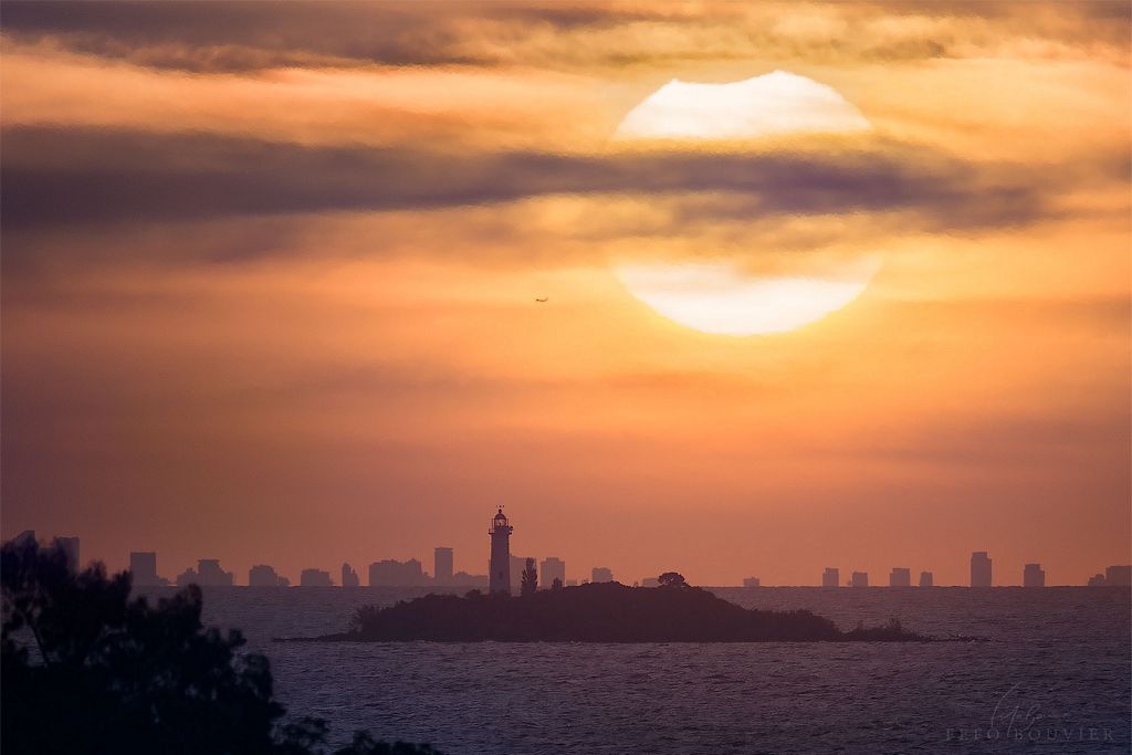 A Partial Solar Eclipse over Buenos Aires
