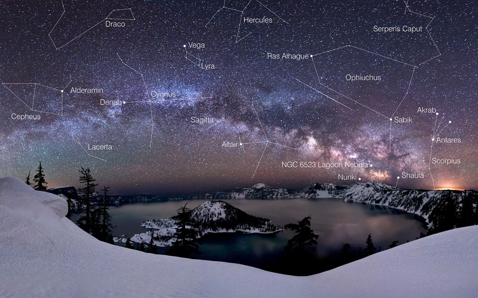 Meteor Over Crater Lake