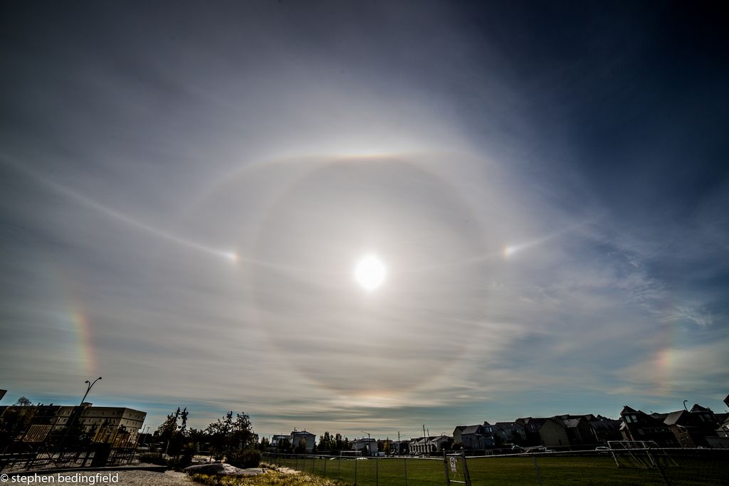 Ice Halos at Yellowknife