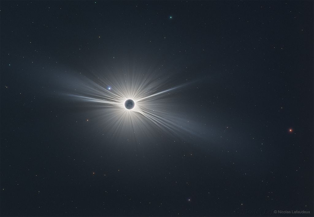 Wide Field View of Great American Eclipse