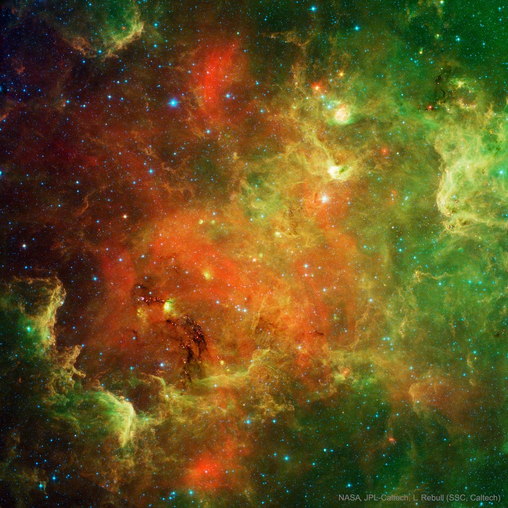 The North America Nebula in Infrared