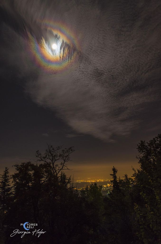 A Lunar Corona over Turin