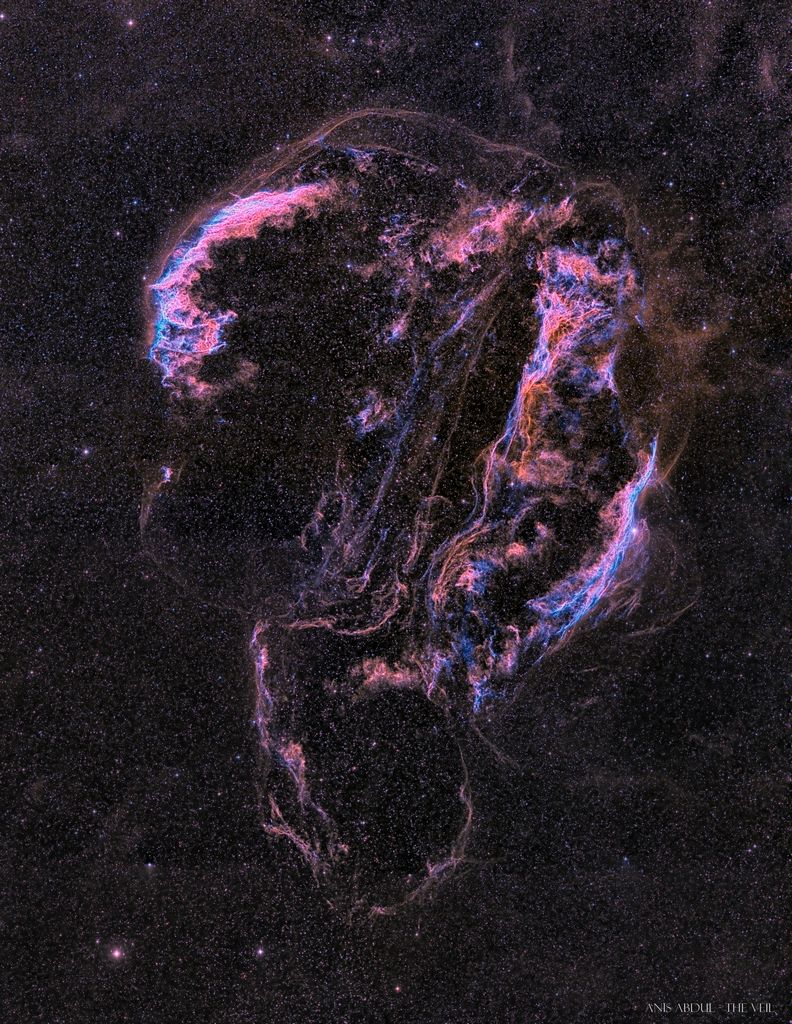 The Ghostly Veil Nebula
