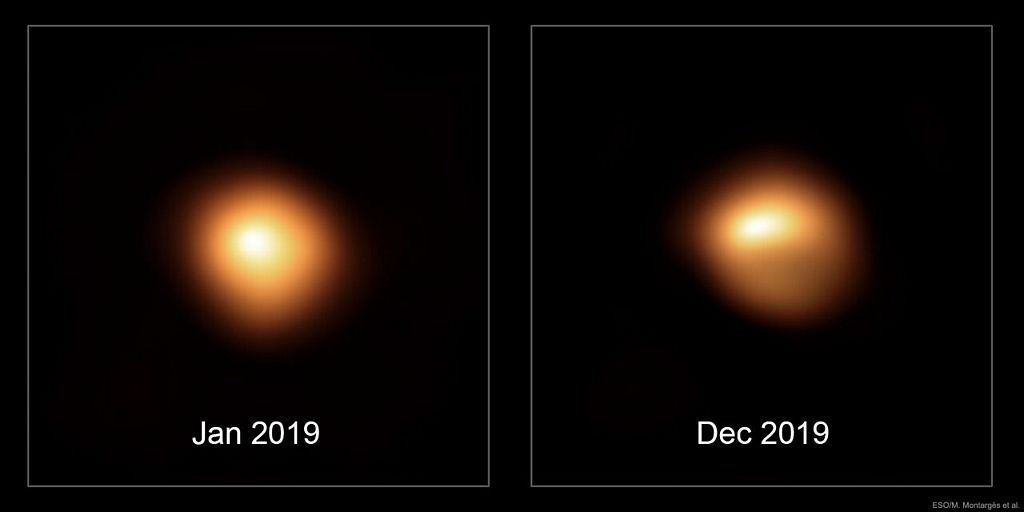 La surface changeante de Betelgeuse