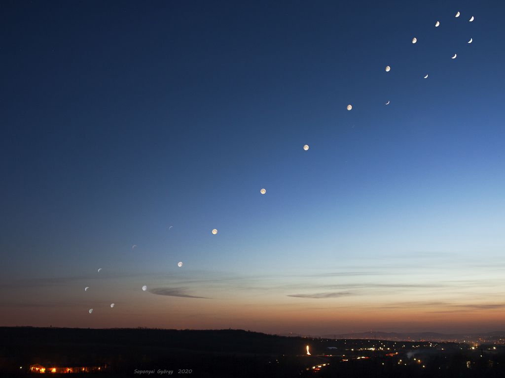 Analemma of the Moon