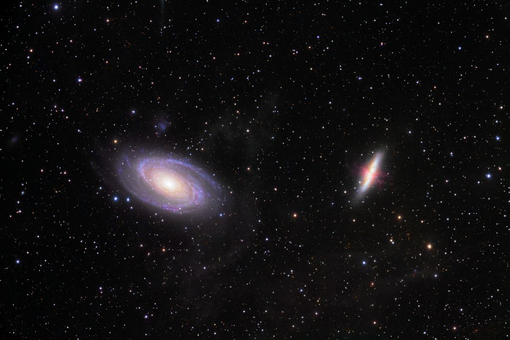 Guerre de galaxies - M81 et M82 