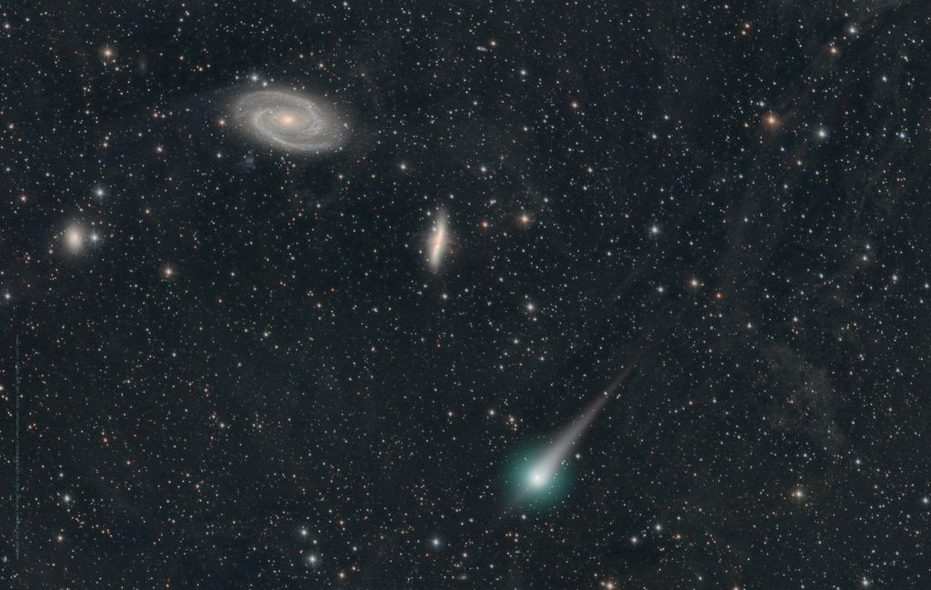 Comet PanSTARRs and the Galaxies
