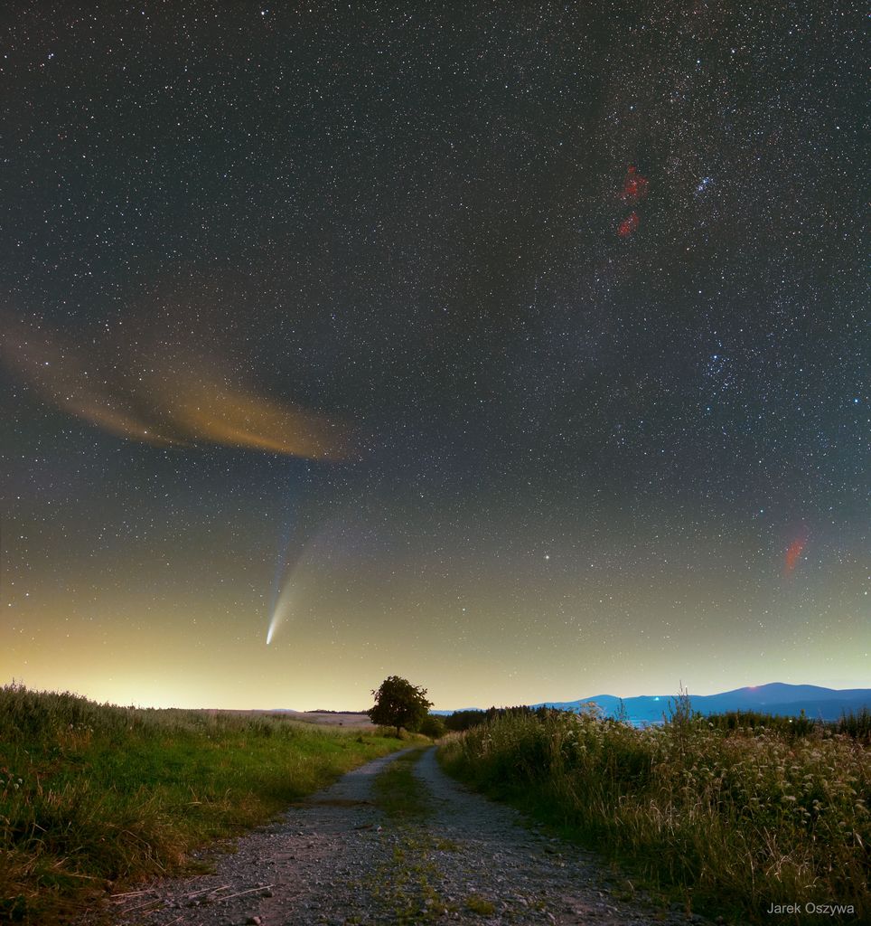 Comet NEOWISE and Nebulae