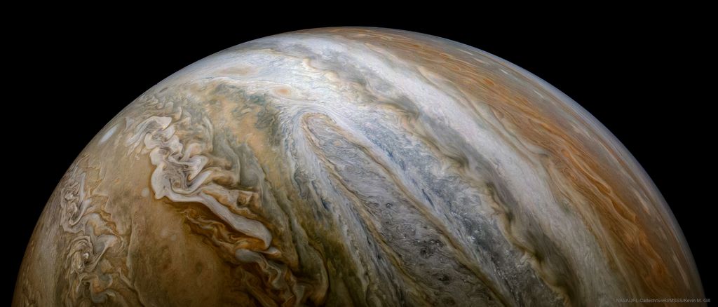 Une vue de Jupiter par Juno