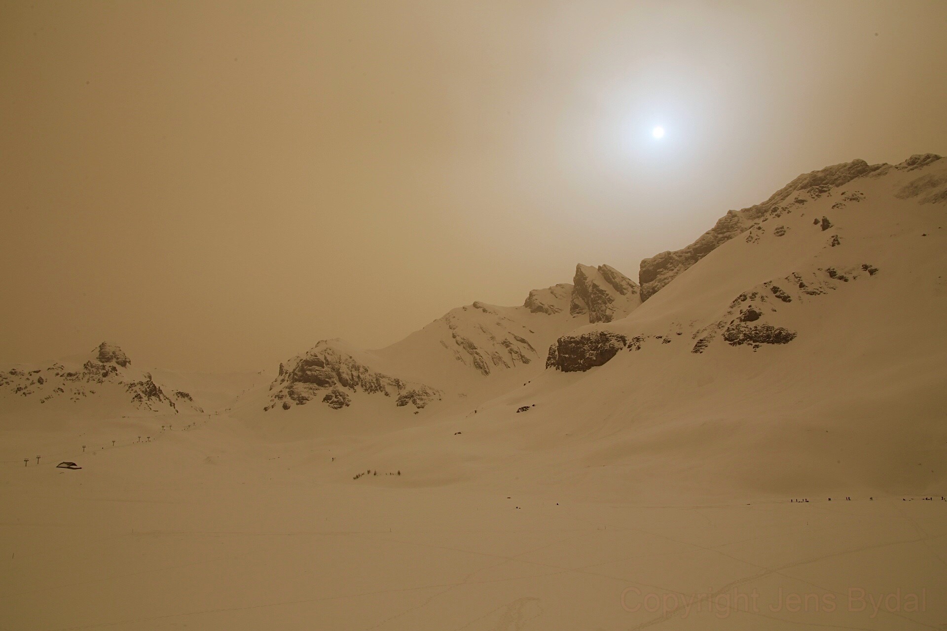 Swiss Alps, Martian Sky