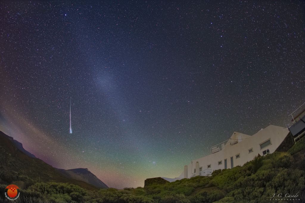 A Meteor and the Gegenschein