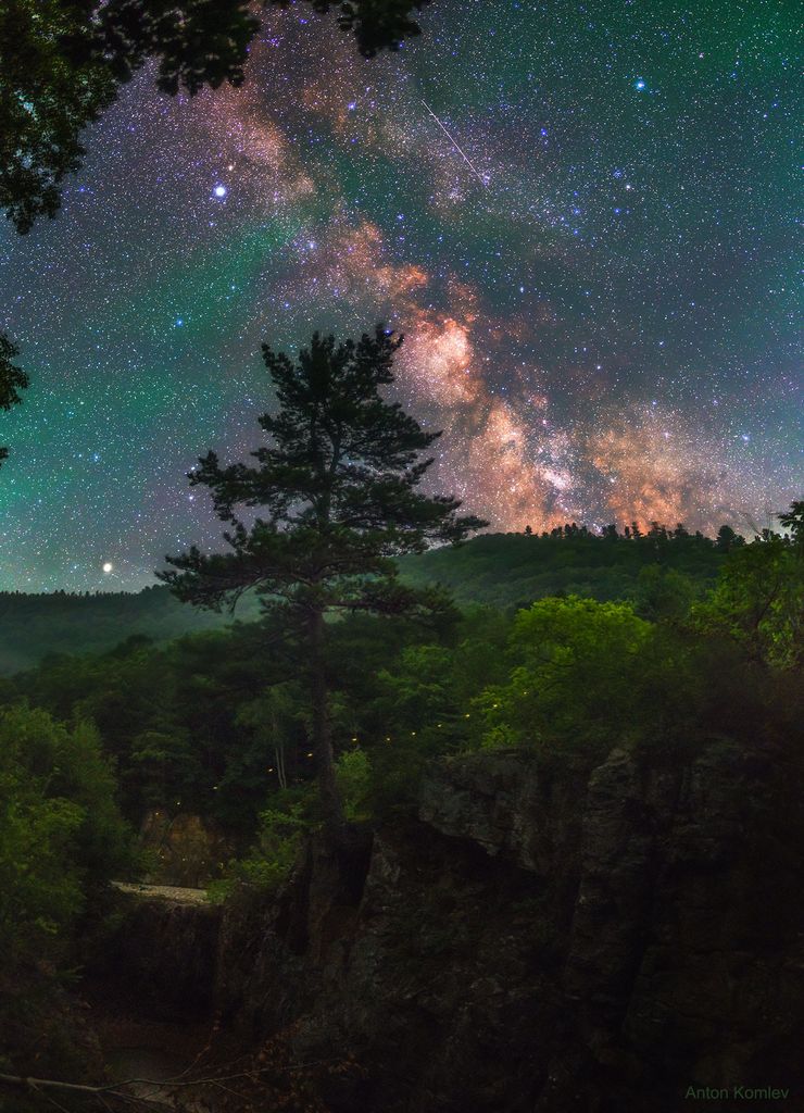 Firefly Milky Way over Russia