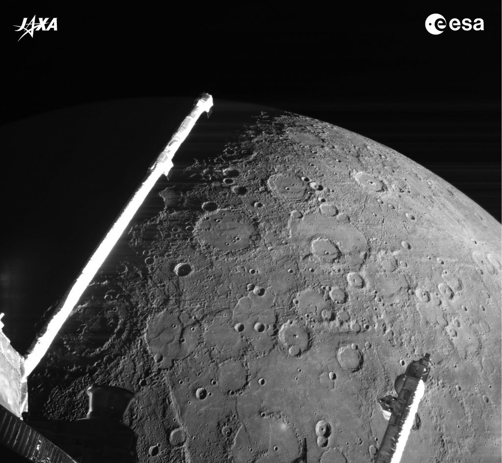 Mercury from Passing BepiColombo