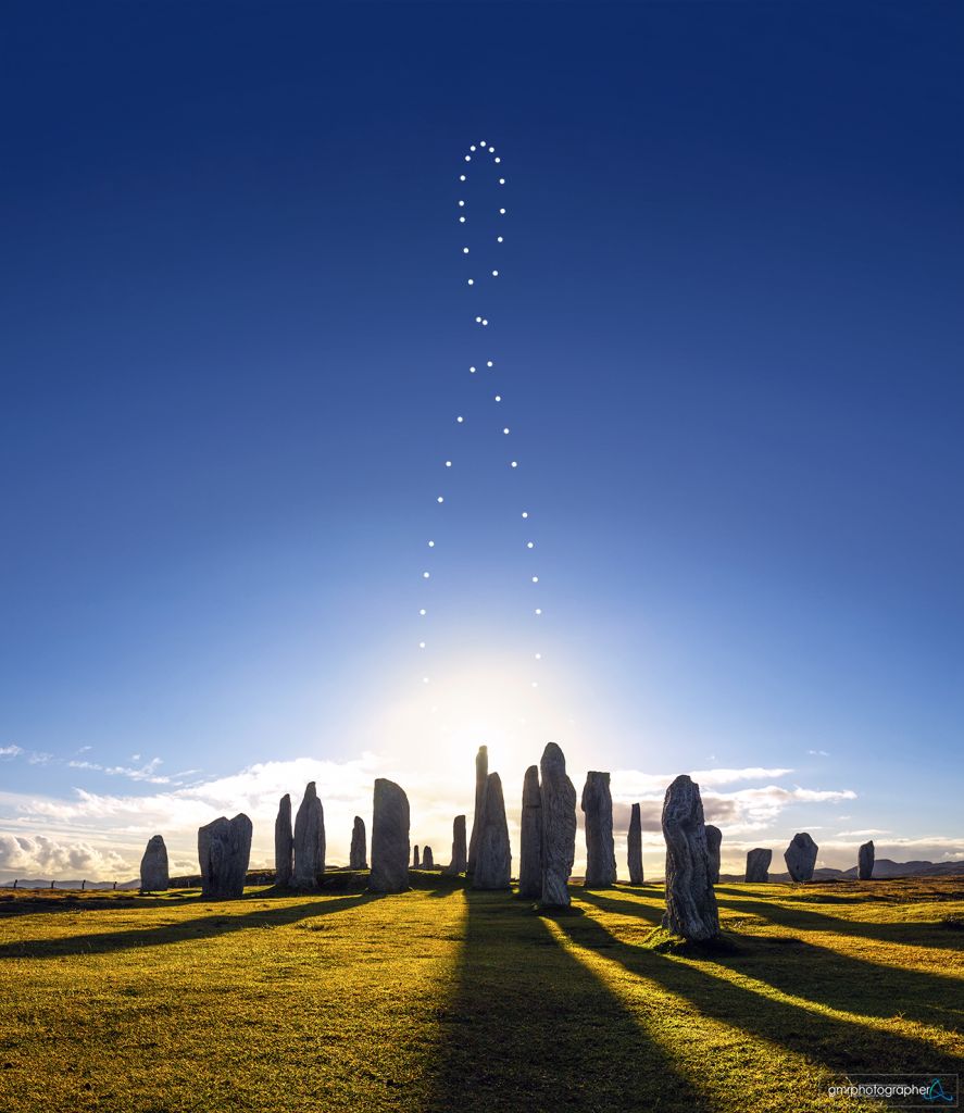 Analemma over the Callanish Stones