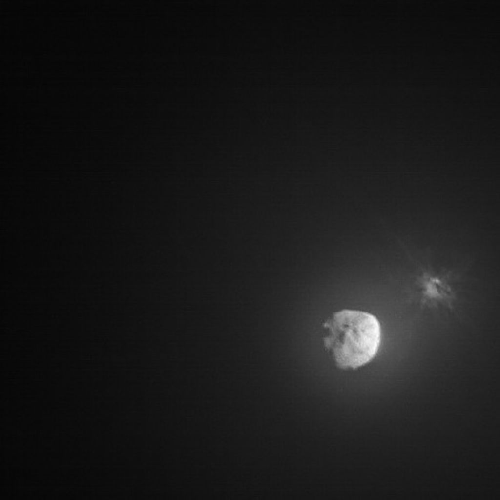 DART Asteroid Impact from Space