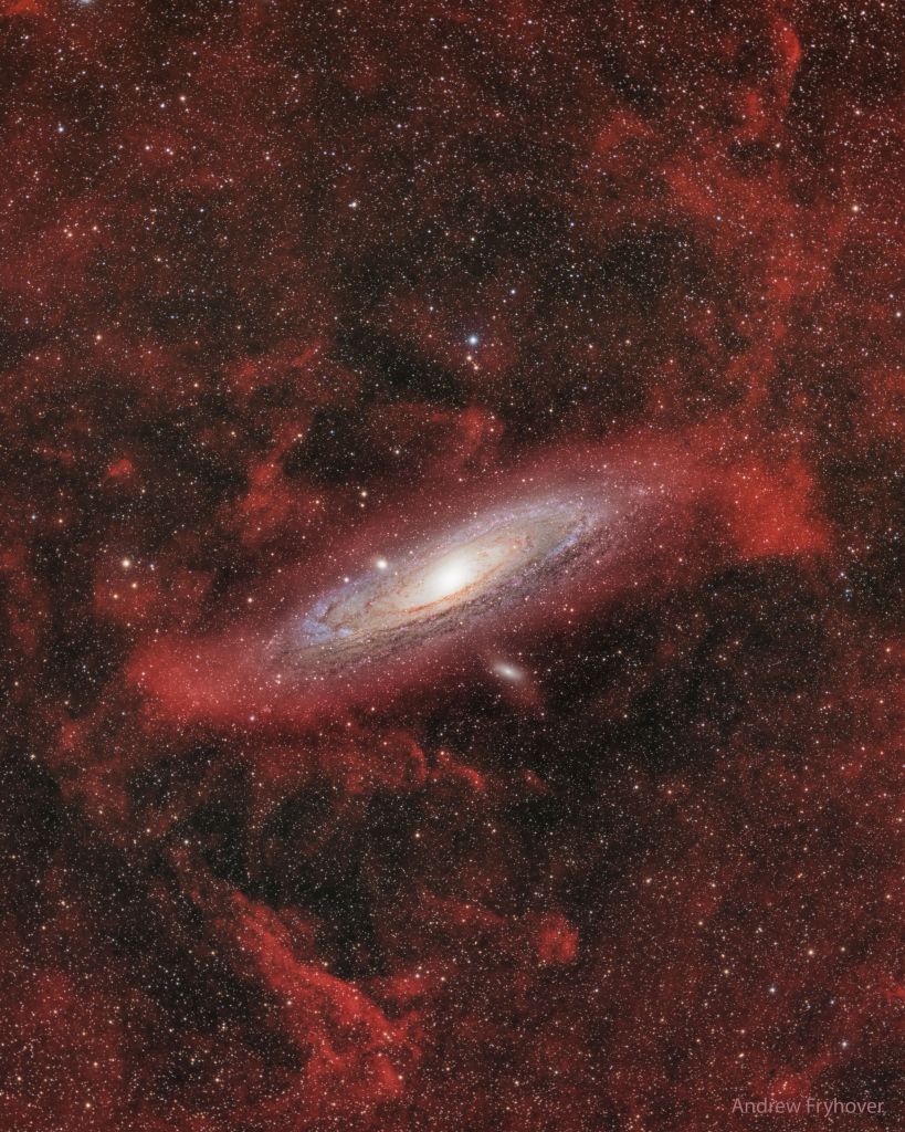 Clouds Around Galaxy Andromeda