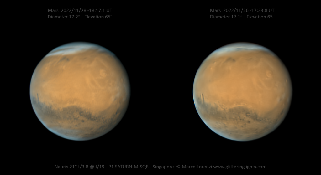 Stereo Mars near Opposition