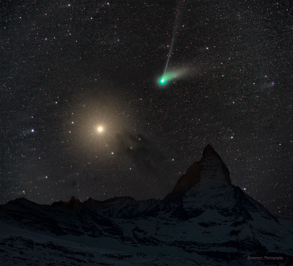 Comet ZTF and Mars