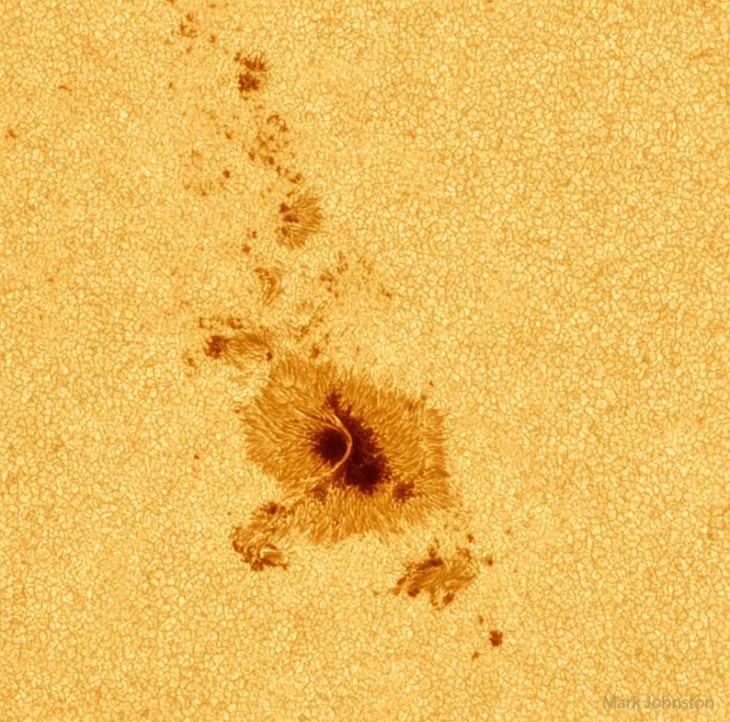 Sunspot with Light Bridge