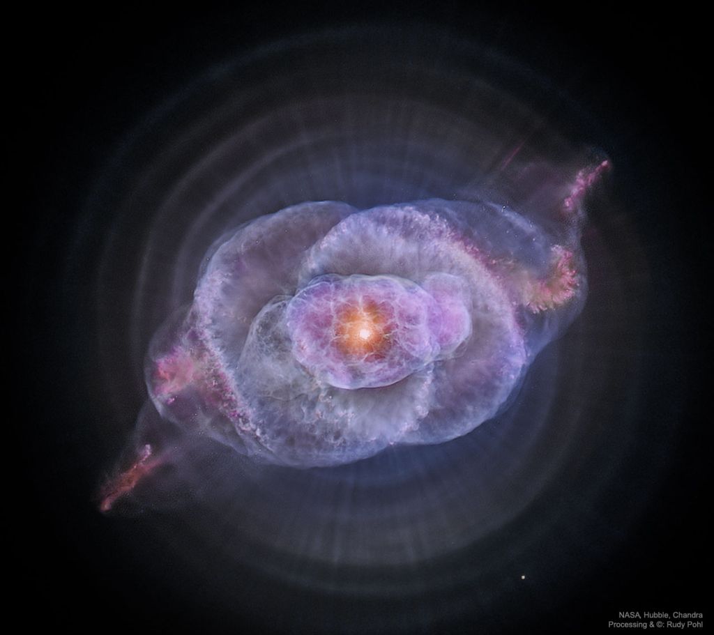 The Cat's Eye Nebula in Optical and X-ray