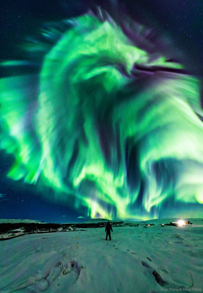 Dragon Aurora over Iceland