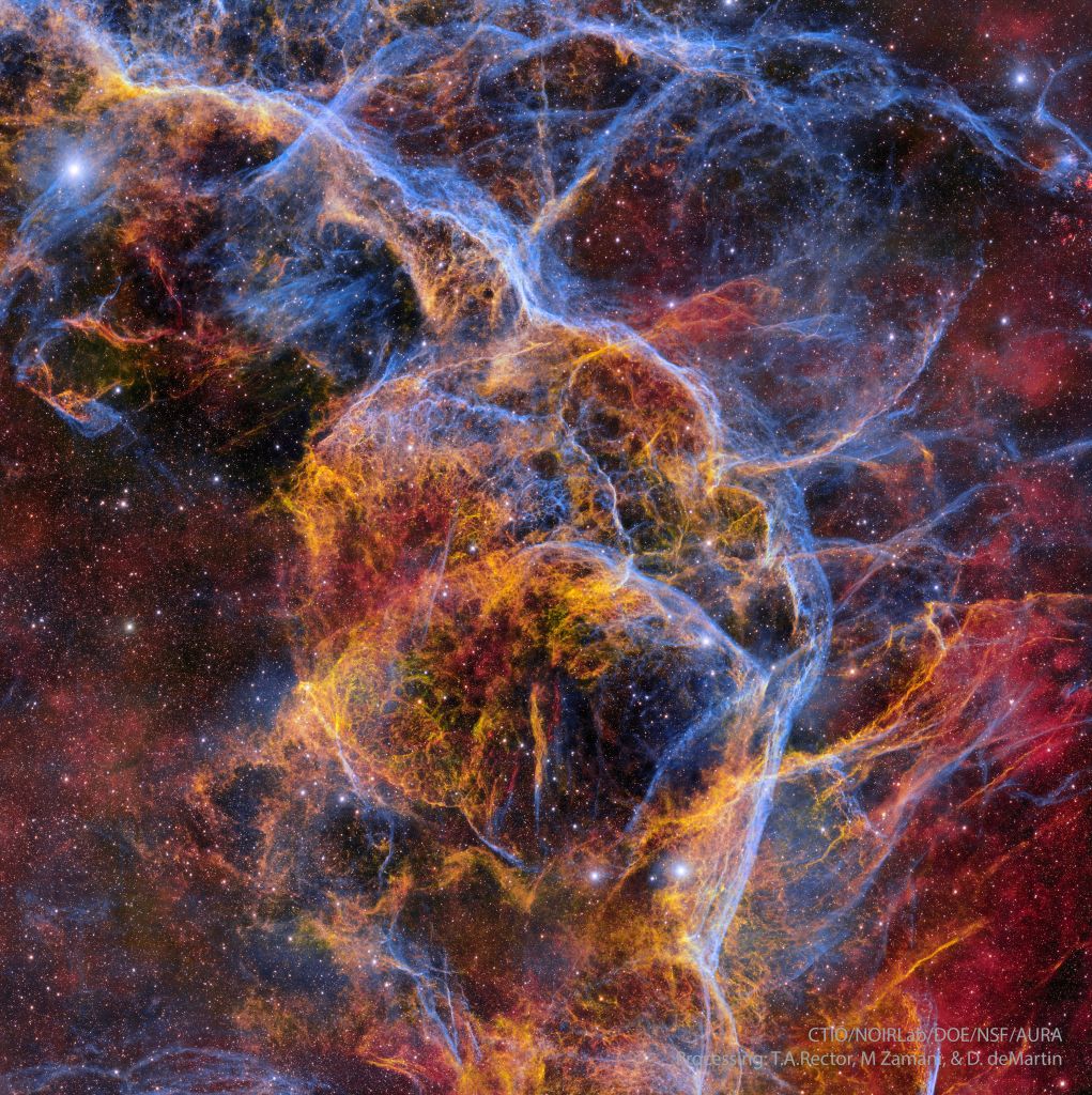 Filaments du reste de la supernova du Voile