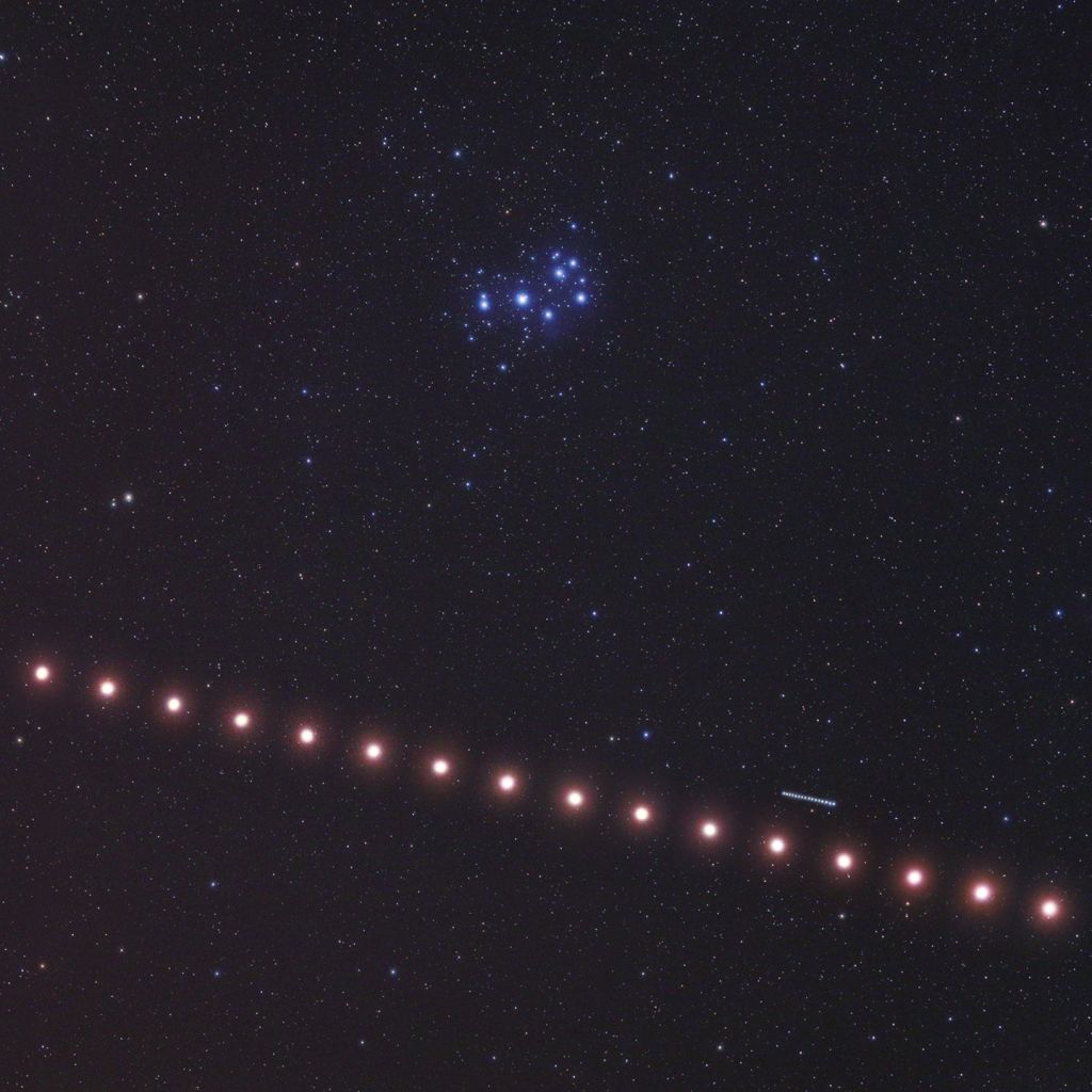 Mars passe dans le ciel