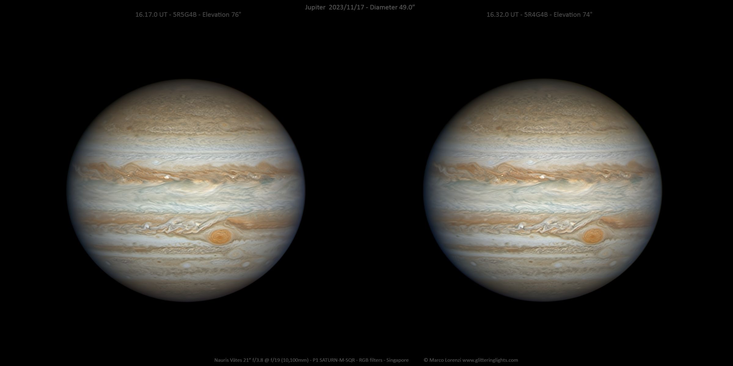 Stereo Jupiter near Opposition