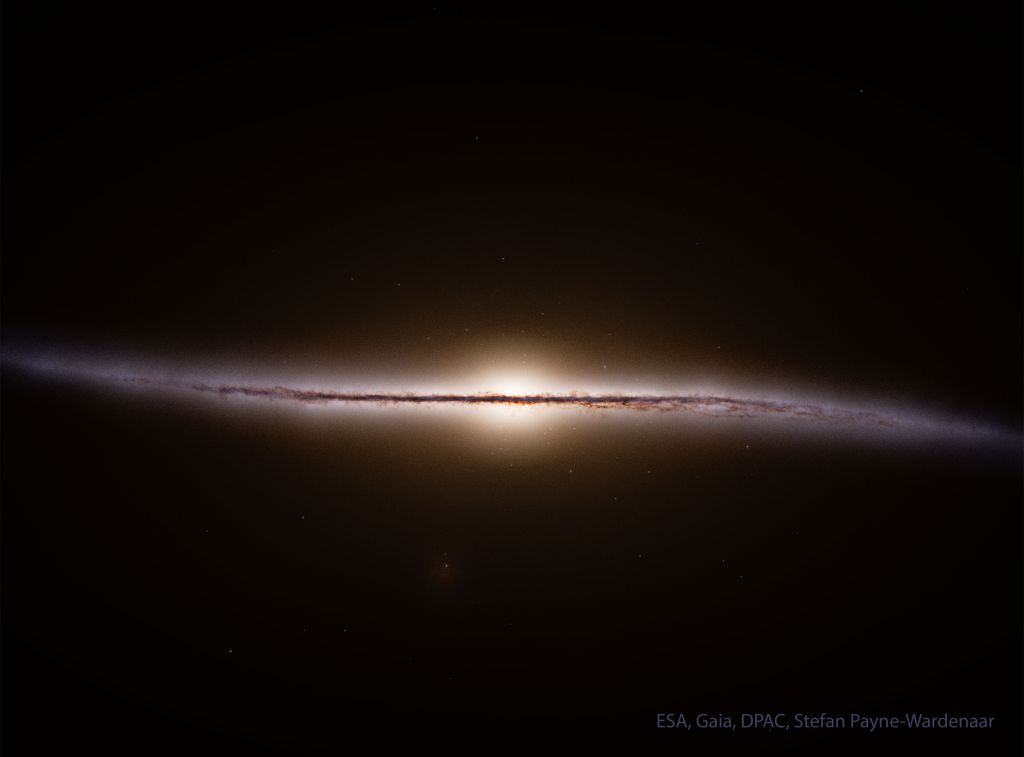 Gaia Reconstructs a Side View of our Galaxy