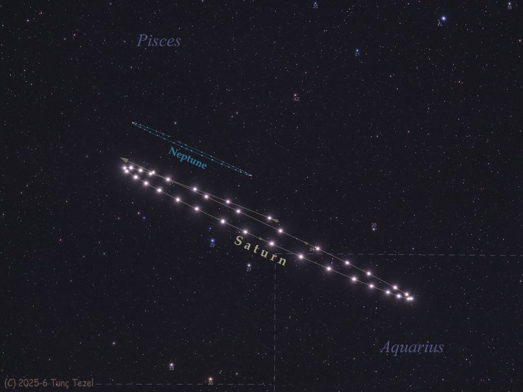 The Retrograde Dance of Saturn and Neptune