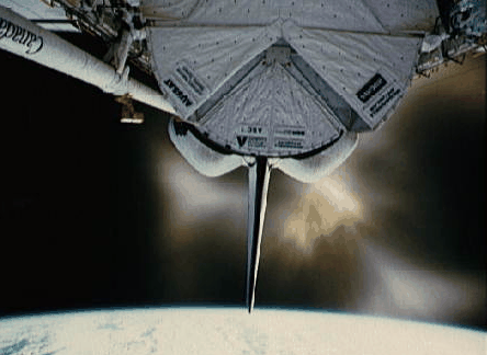 Shuttle Engine Blast